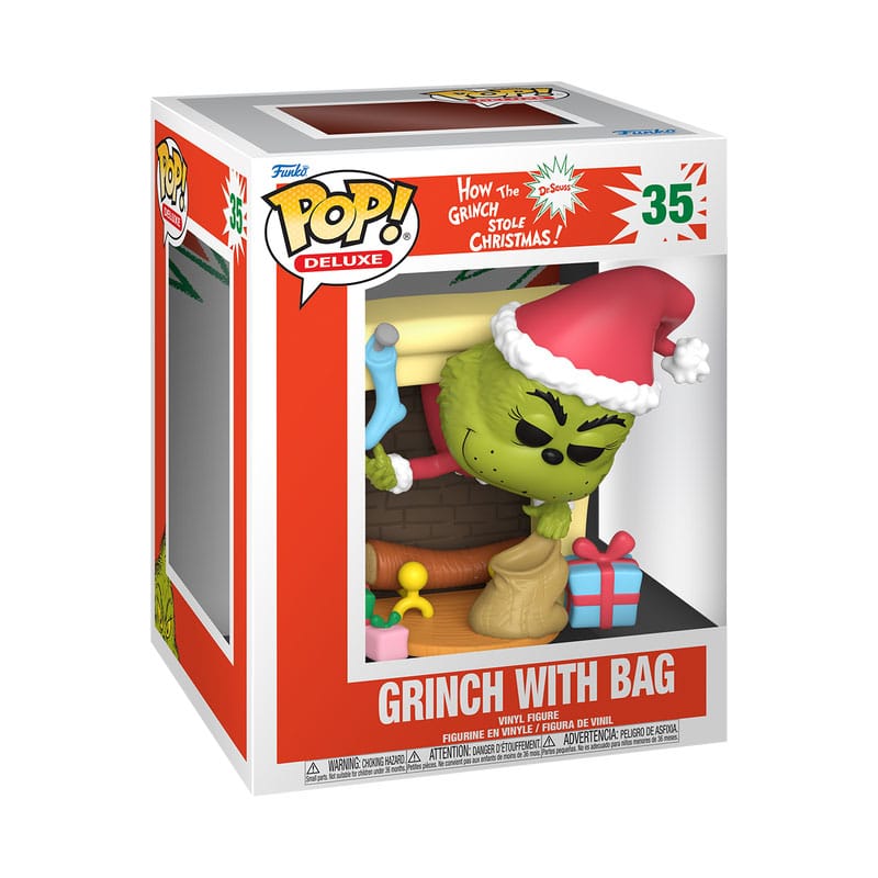 The Grinch POP! Deluxe Vinyl Figura Grinch w/Bag 9 cm - Z POP Toys