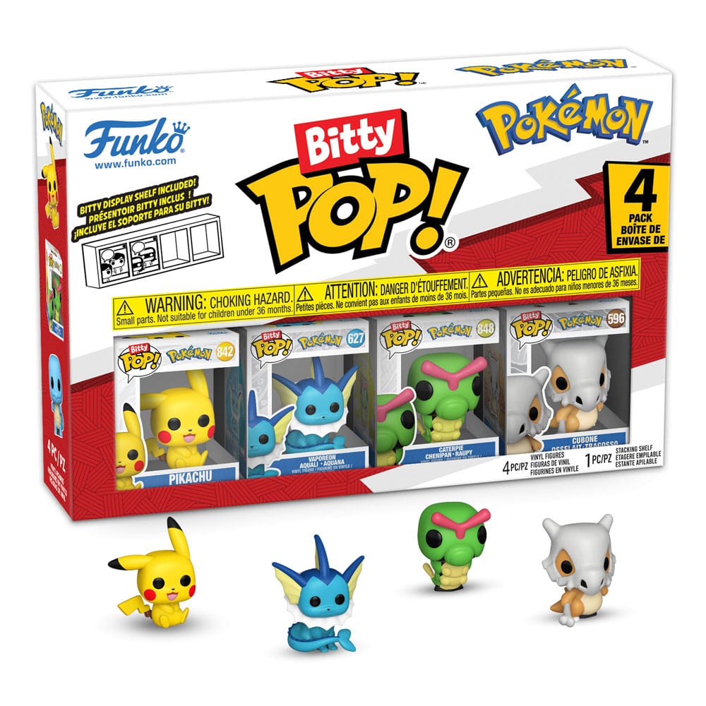 Pokémon Pack de 4 Figuras Bitty POP! Vinyl Series 1 2 cm