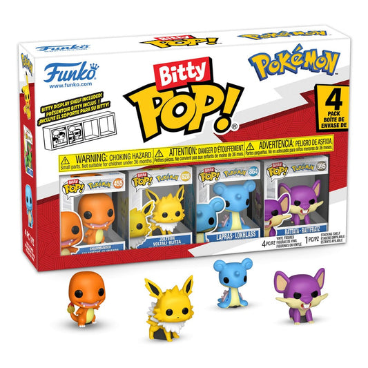 Pokémon Pack de 4 Figuras Bitty POP! Vinyl Series 2 2 cm - Z POP Toys
