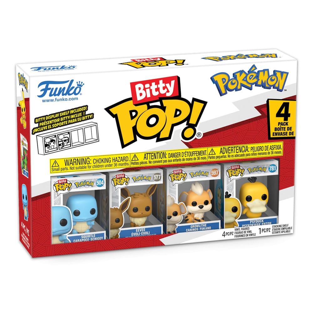 Pokémon Pack de 4 Figuras Bitty POP! Vinyl Series 4 2 cm - Z POP Toys