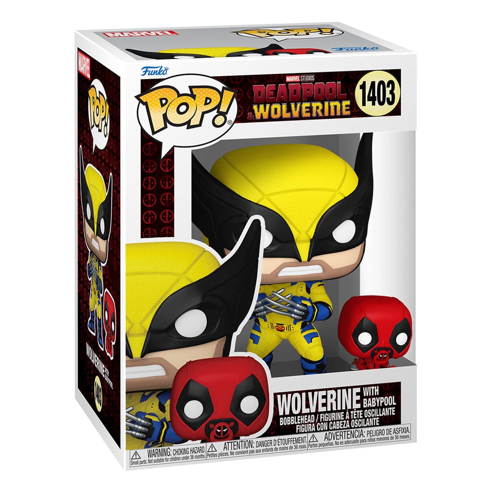 Deadpool 3 Figura POP & Buddy! Vinyl Wolverine w/ Babypool 9 cm