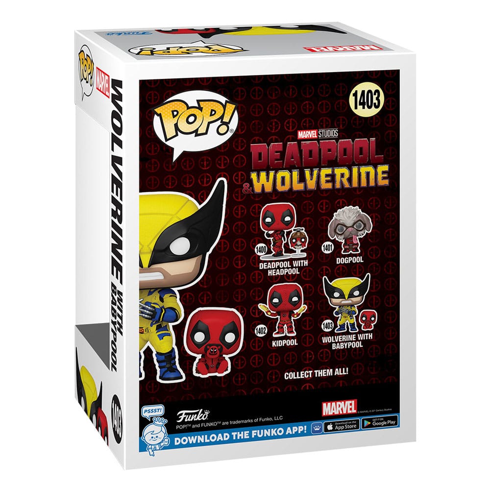 Deadpool 3 Figura POP & Buddy! Vinyl Wolverine w/ Babypool 9 cm