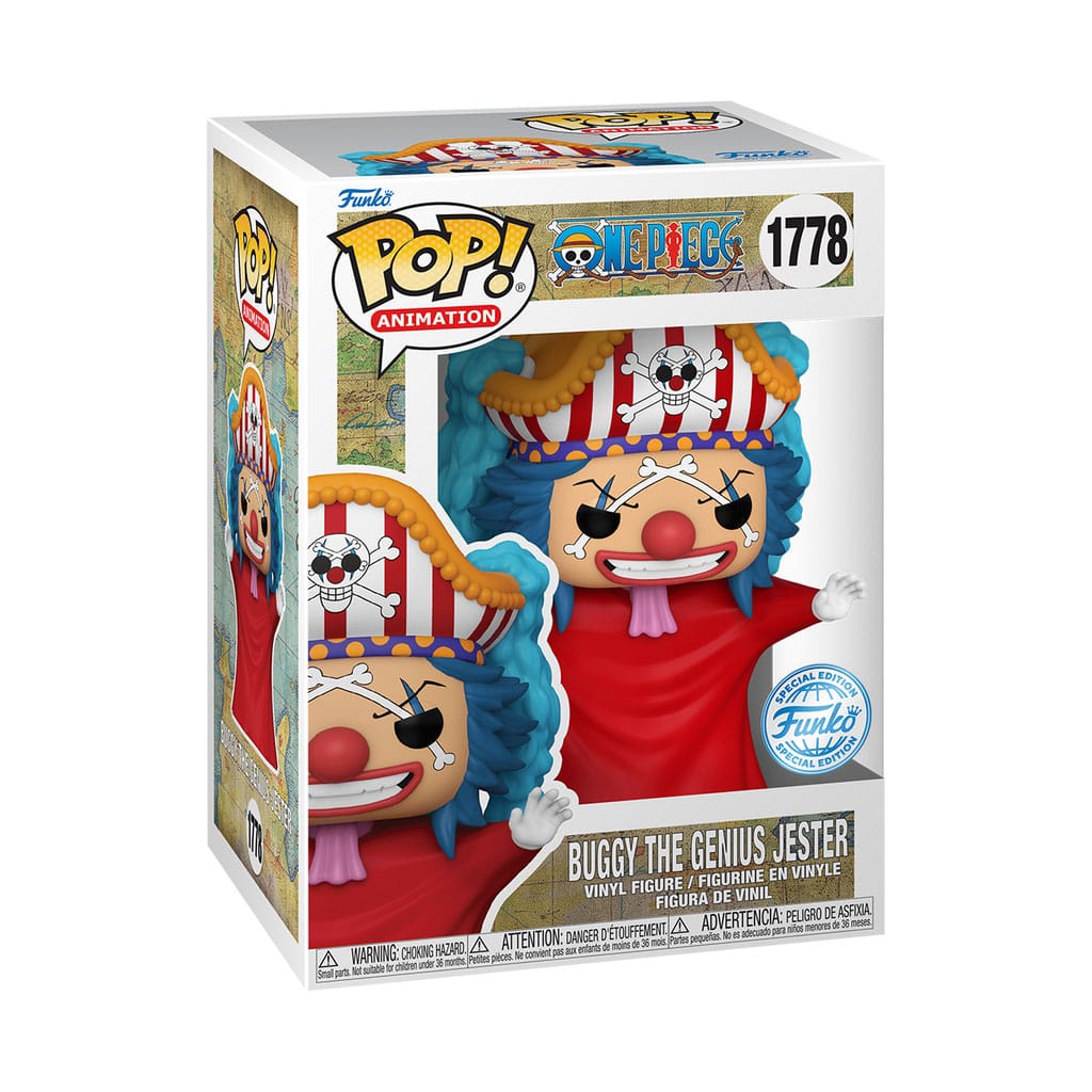 One Piece POP! Animation Vinyl Figura Buggy the Genius Jester Exclusive 9 cm