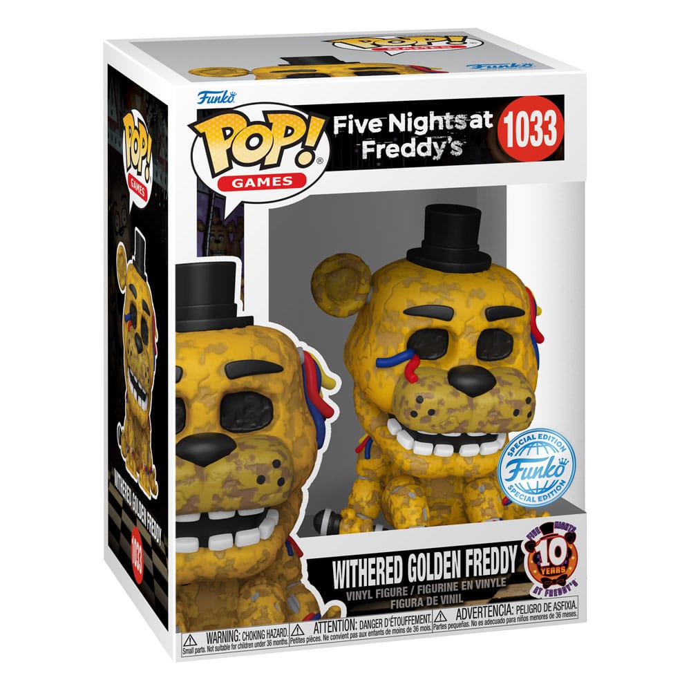 Five Nights at Freddy's POP! Games Vinyl Figura Withered Gldn Frdy 9 cm - Z POP Toys