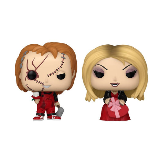 Chucky: el muñeco diabólico Pack de 2 Figuras Pocket POP! Vinyl Valentines 4 cm