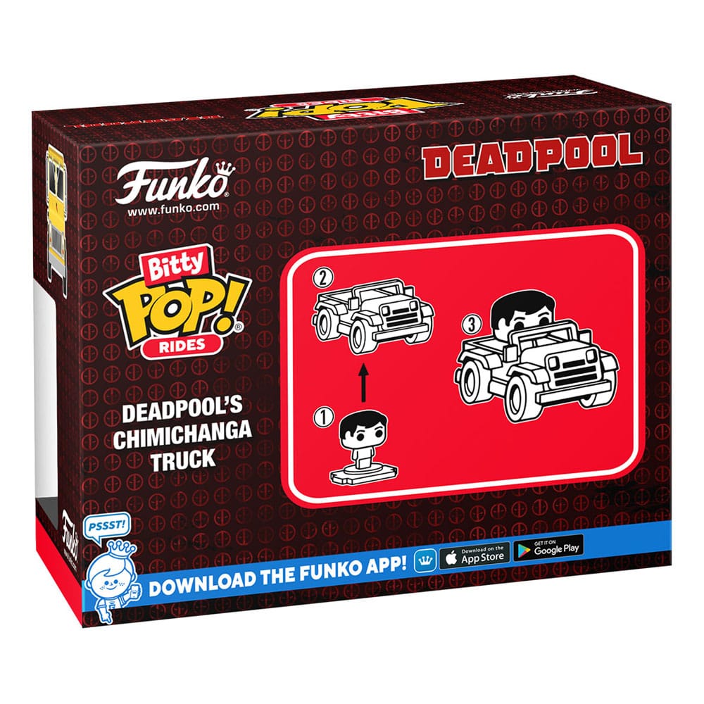Marvel POP! Rides Vinyl Figura Deadpool w/Chimichanga Truck 2,5 cm