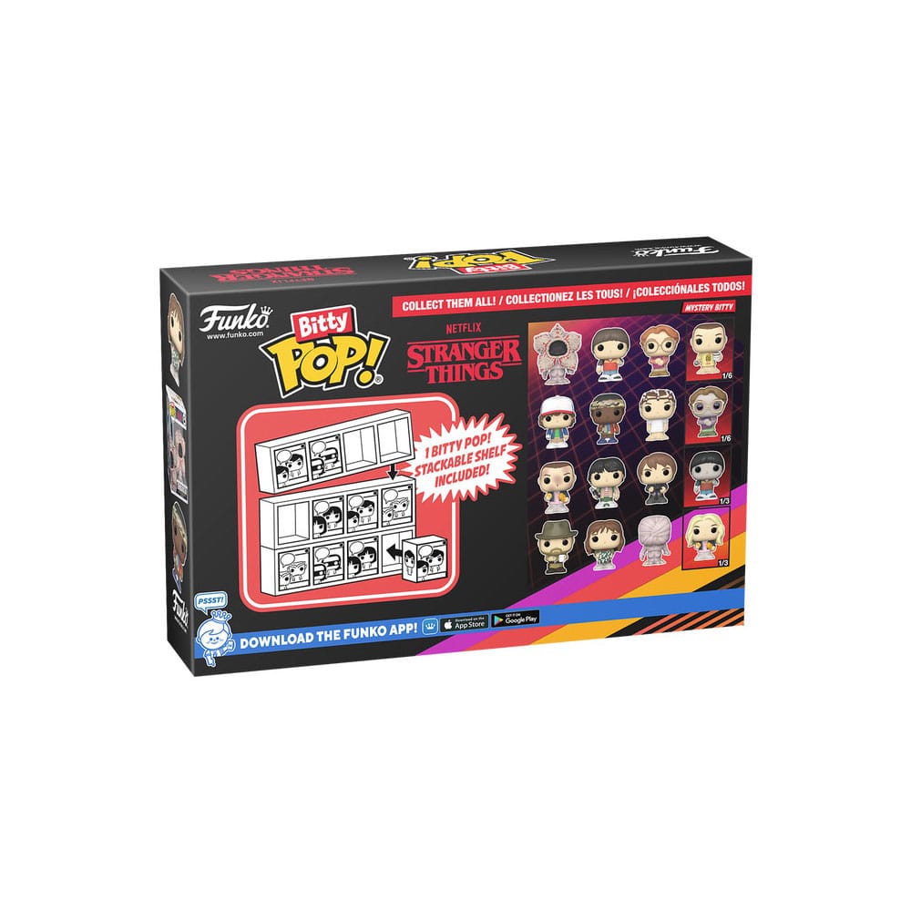 Stranger Things Pack de 4 Figuras Bitty POP! Vinyl Hopper 2,5 cm