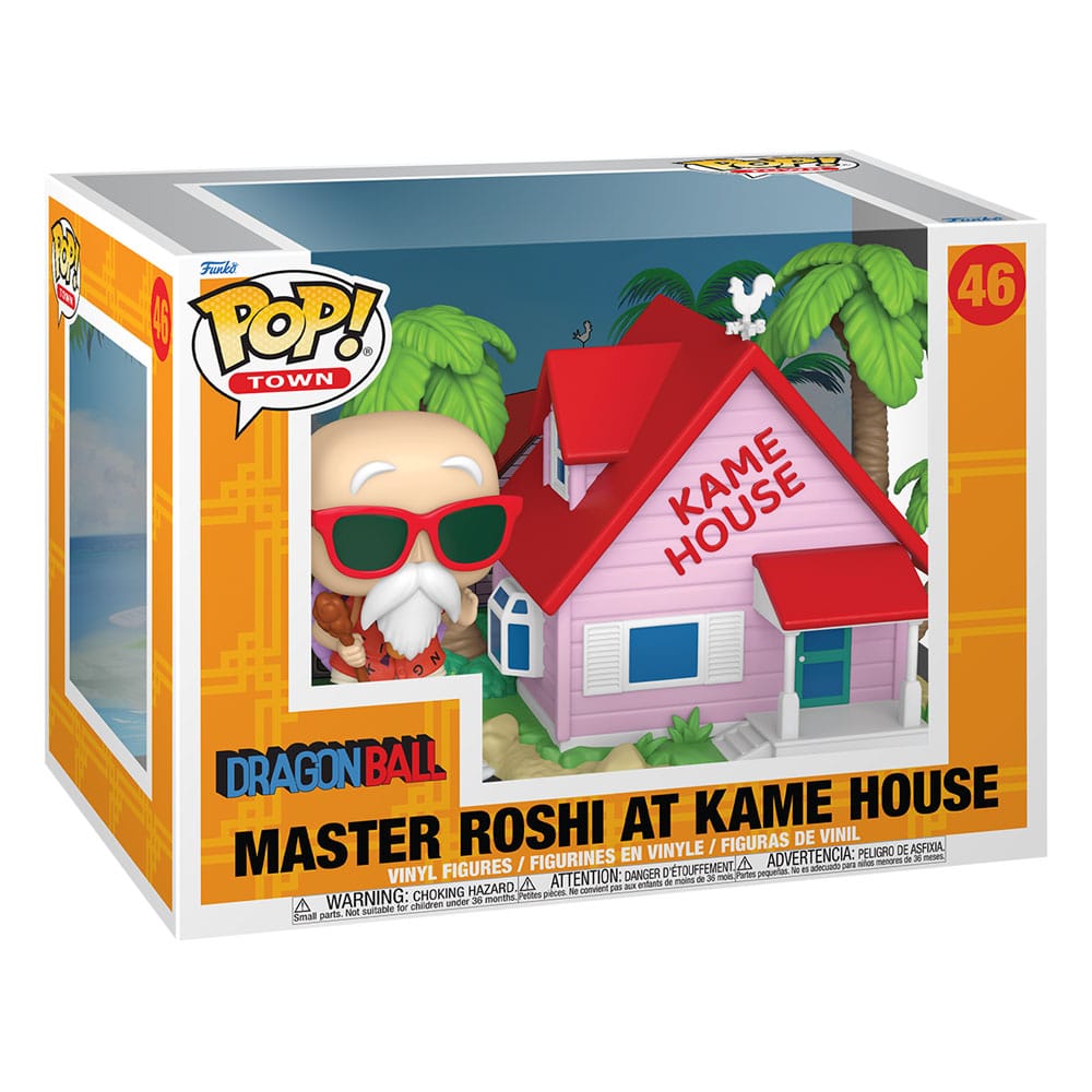Dragon Ball POP! Town Vinyl Figura Kame House w/Master Roshi 9 cm