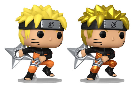 Naruto POP! Animation Vinyl Figura Naruto(Shrkn) w/CH 9 cm Surtido (6)