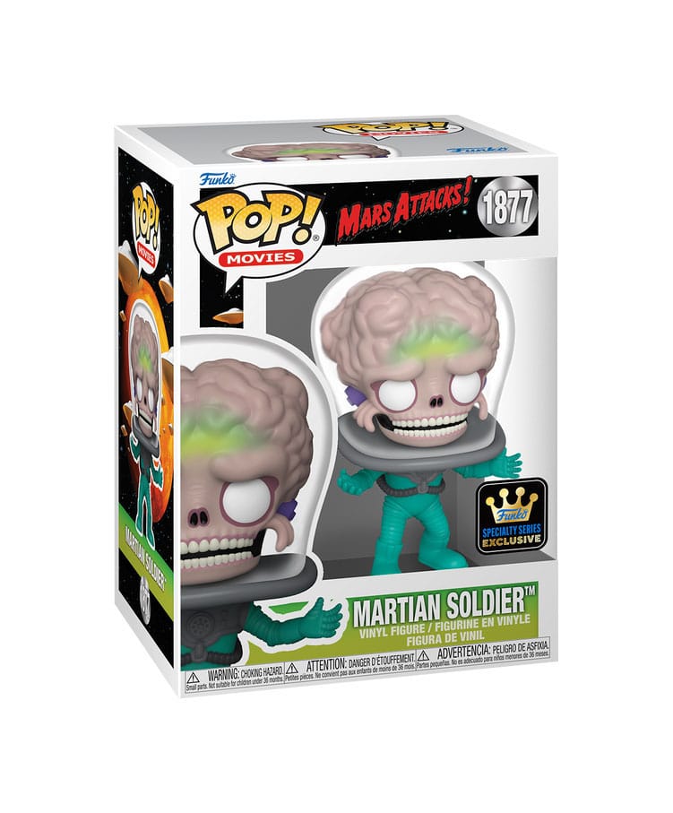 Mars Attacks POP! Animation Vinyl Figura Soldier w/CH(GW) 9 cm Surtido (6)