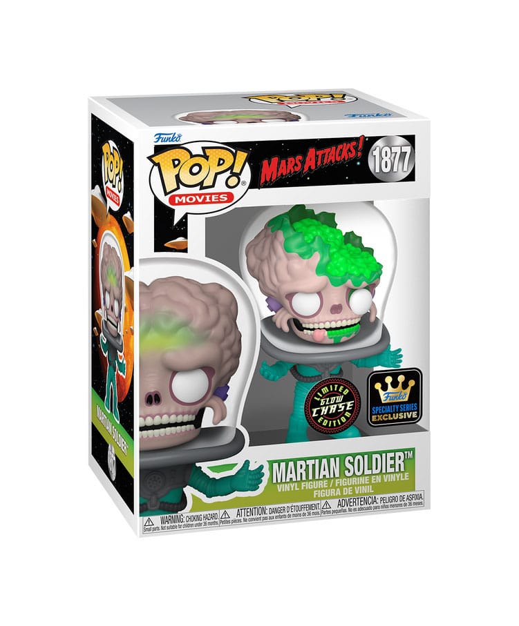 Mars Attacks POP! Animation Vinyl Figura Soldier w/CH(GW) 9 cm Surtido (6)