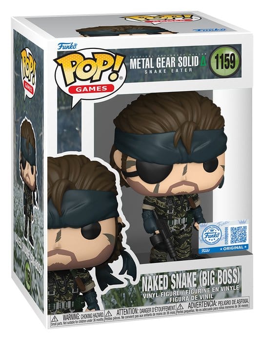 Metal Gear POP! Games Vinyl Figura Metal Gear Solid 3- Big Boss heo exclusive 9 cm