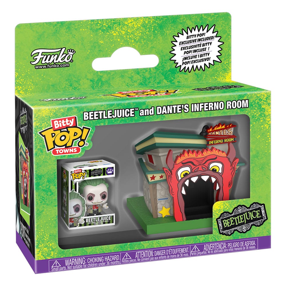 Beetlejuice Bitty POP! Towns Vinyl Figura Beetlejuice and Dante's Inferno Room - Z POP Toys