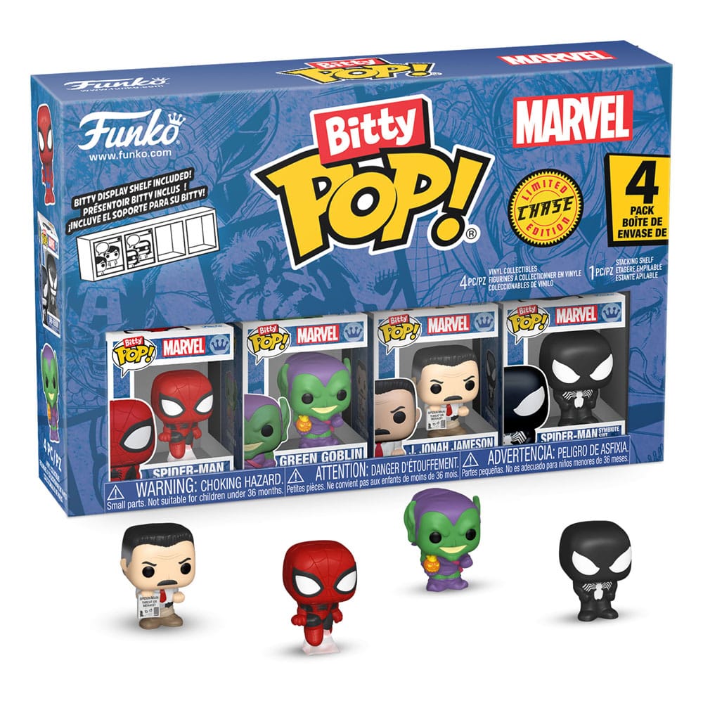 Spider-Man Pack de 4 Figuras Bitty POP! Vinyl Series 1 2 cm