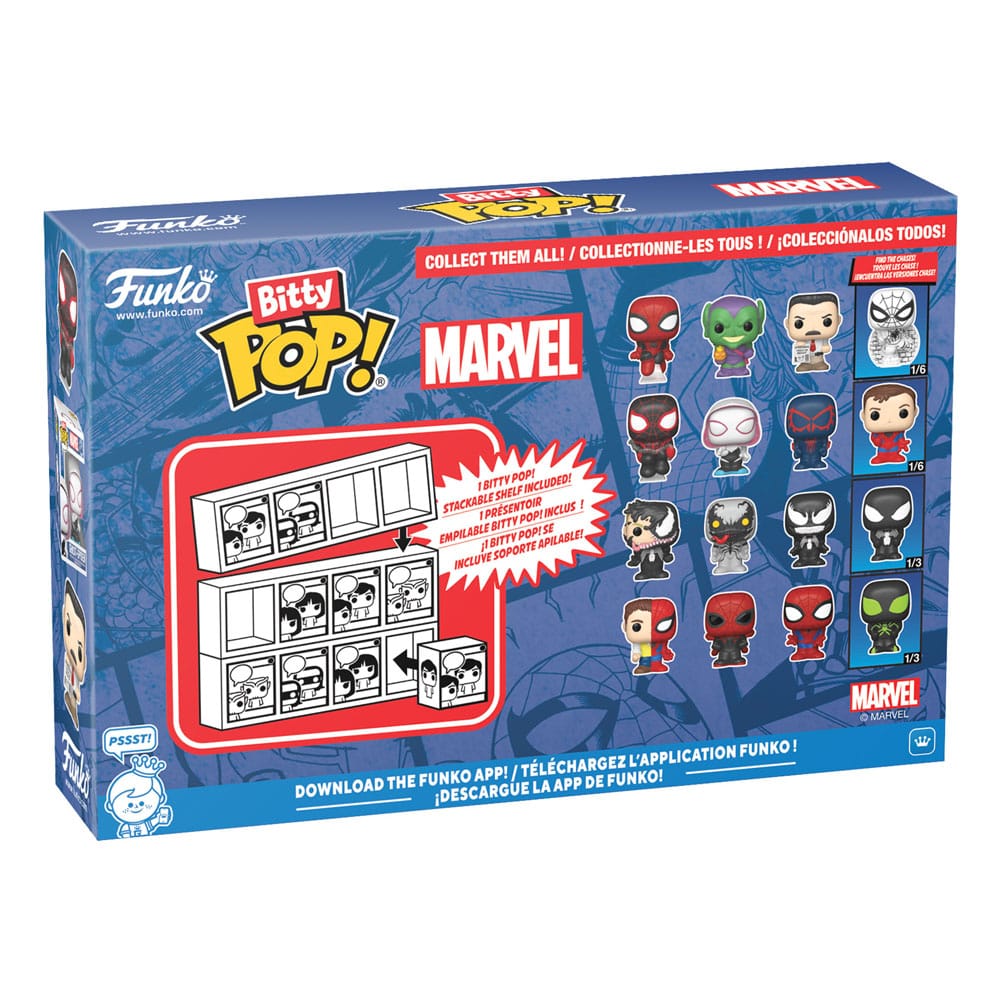 Spider-Man Pack de 4 Figuras Bitty POP! Vinyl Series 3 2 cm