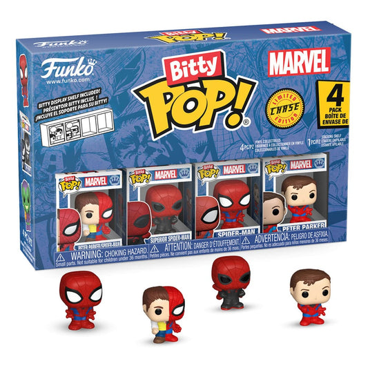 Spider-Man Pack de 4 Figuras Bitty POP! Vinyl Series 4 2 cm