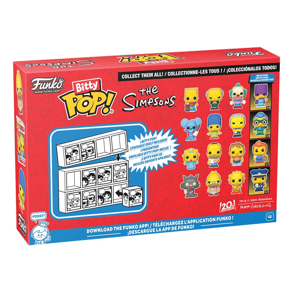 Los Simpson Pack de 4 Figuras Bitty POP! Vinyl Series 1 2 cm