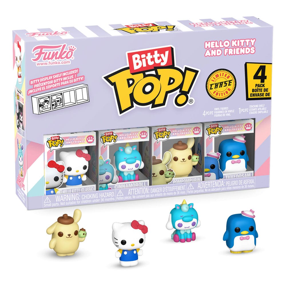 Hello Kitty and Friends Pack de 4 Figuras Bitty POP! Vinyl Series 1 2 cm