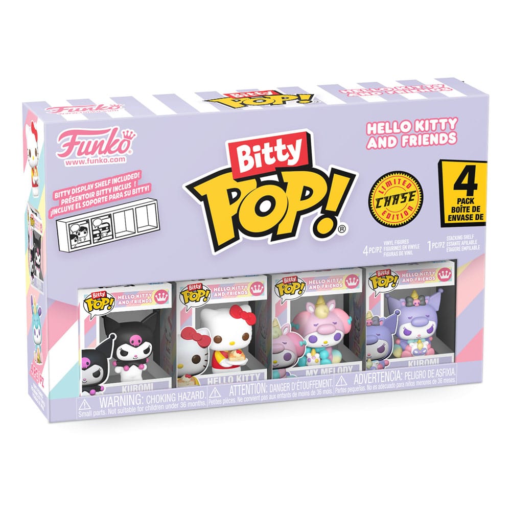 Hello Kitty and Friends Pack de 4 Figuras Bitty POP! Vinyl Series 3 2 cm