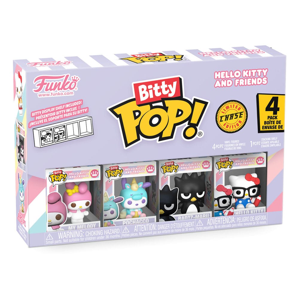 Hello Kitty and Friends Pack de 4 Figuras Bitty POP! Vinyl Series 4 2 cm