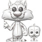 Looney Tunes POP!&Buddy Animation Vinyl Figura Sylvester&Tweety 9 cm