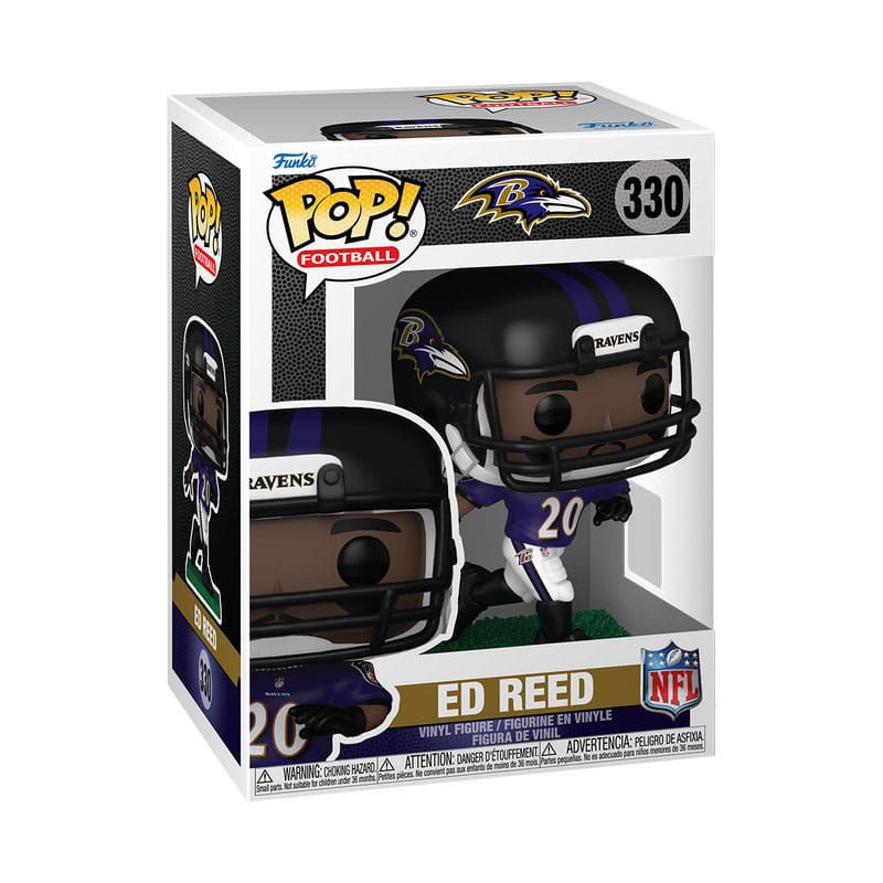 NFL: Legends POP! Sports Vinyl Figura Legends- Ed Reed(Ravens) 9 cm