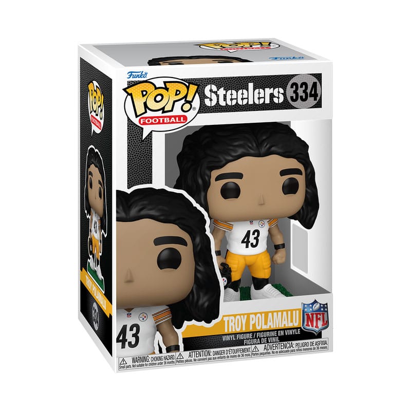 NFL: Legends POP! Sports Vinyl Figura Legends- Troy Polamalu(Steelers) 9 cm