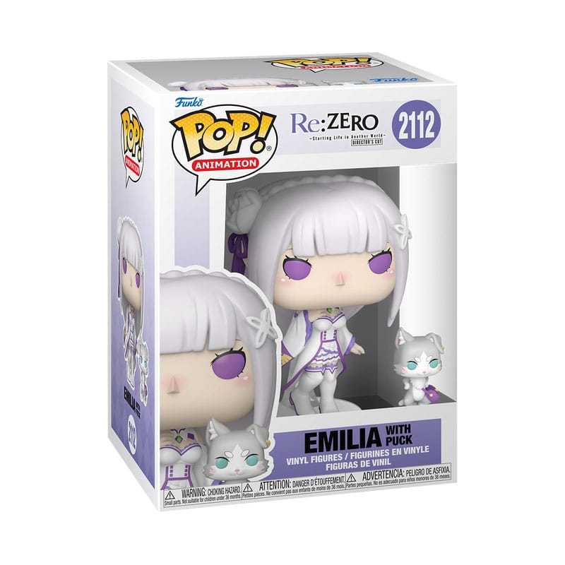 Re:Zero POP!&Buddy Animation Vinyl Figuren Emilia w/Puck 9 cm - Z POP Toys