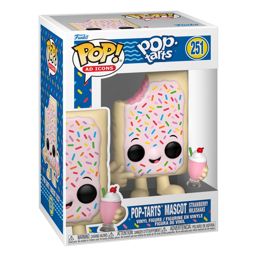 Pop-Tarts POP! Ad Icons Vinyl Figura Pop-Tarts Mascot Strawberry Milkshake 9 cm - Z POP Toys