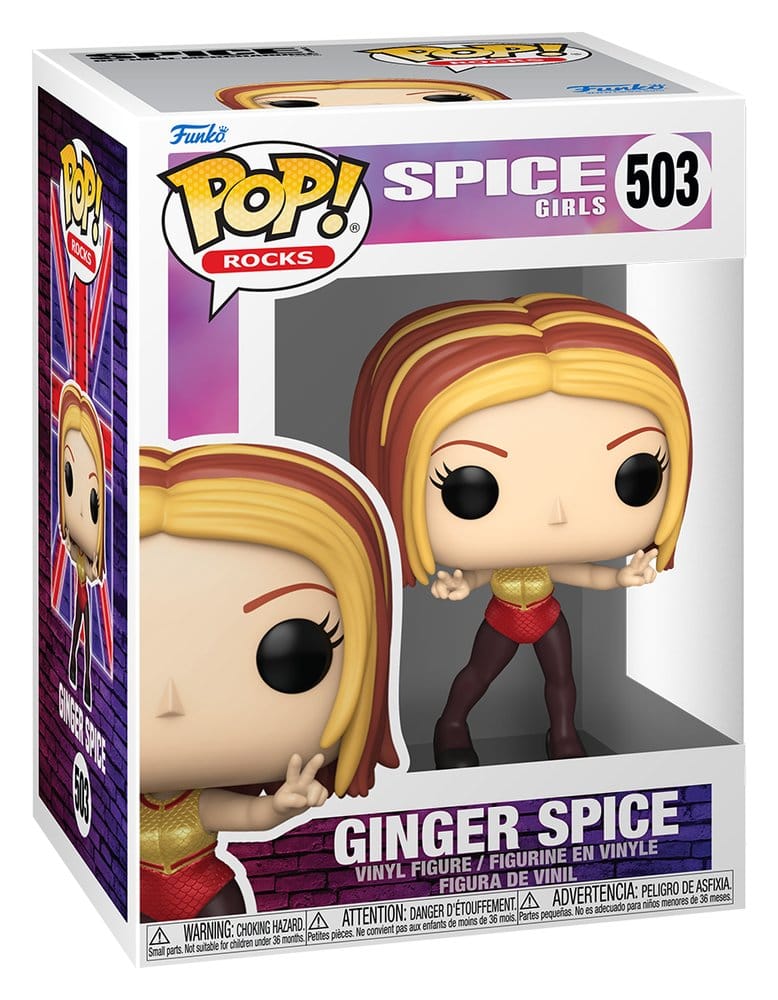 Spice Girls Figura POP! Rocks Vinyl Ginger Spice 9 cm