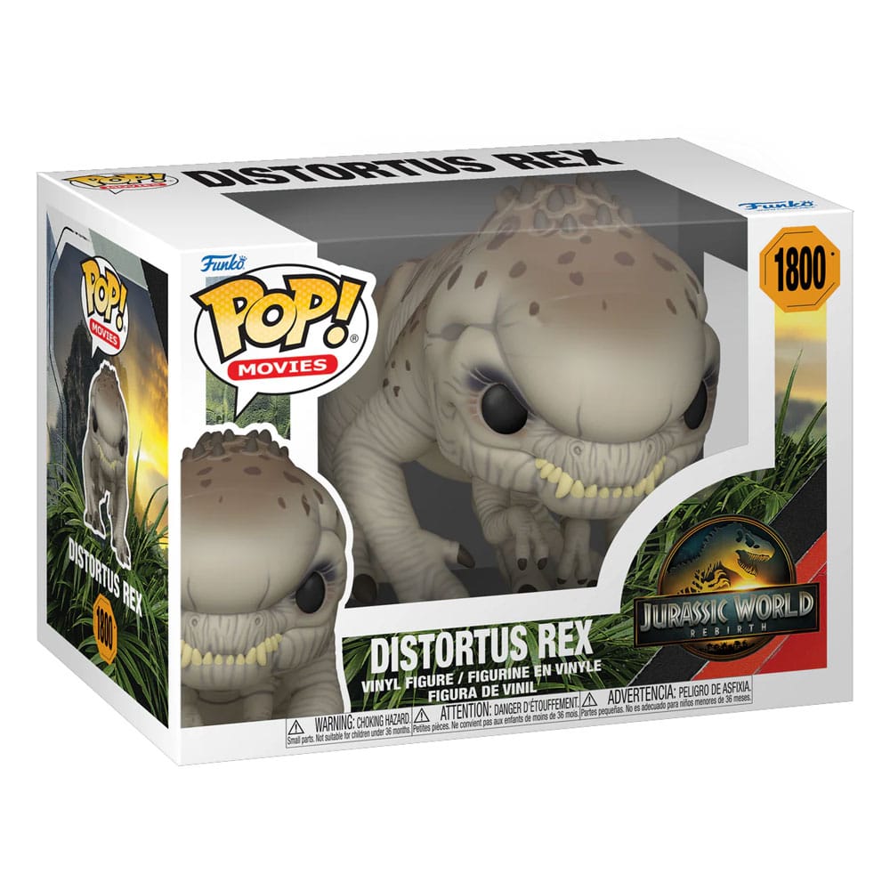 Jurassic World: El Renacer Figura POP! Movies Vinyl Distortus Rex 9 cm