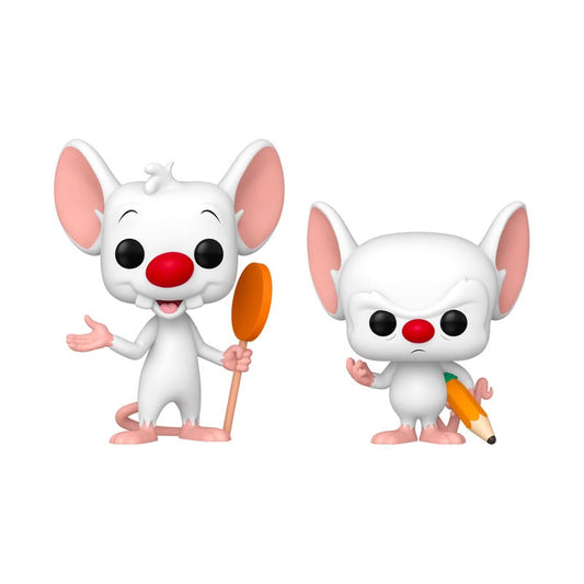 Animaniacs Pack de 2 POP! Television Vinyl Figuras Pinky & The Brain 9 cm - Z POP Toys