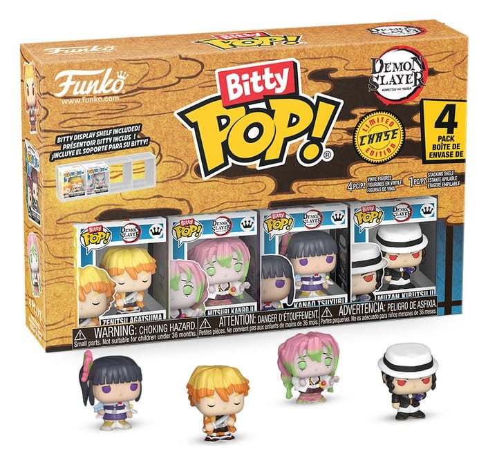 Demon Slayer: Kimetsu no Yaiba Pack de 4 Figuras Bitty POP! Vinyl Zenitsu 2,5 cm