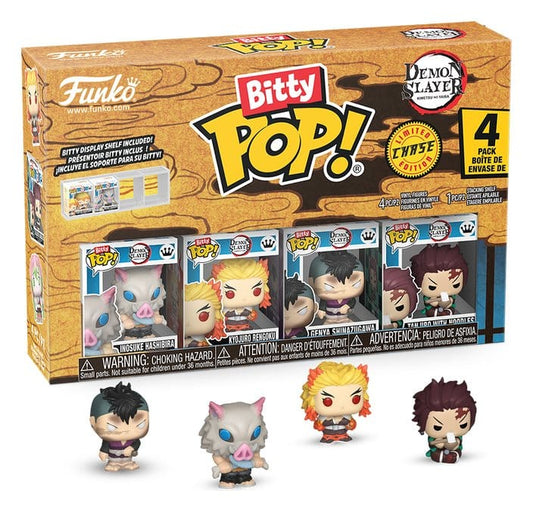 Demon Slayer: Kimetsu no Yaiba Pack de 4 Figuras Bitty POP! Vinyl Inosuke 2,5 cm