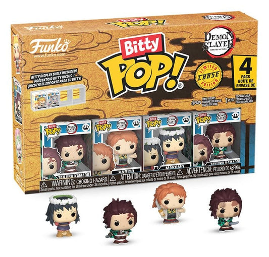 Demon Slayer: Kimetsu no Yaiba Pack de 4 Figuras Bitty POP! Vinyl Tanjiro 2,5 cm
