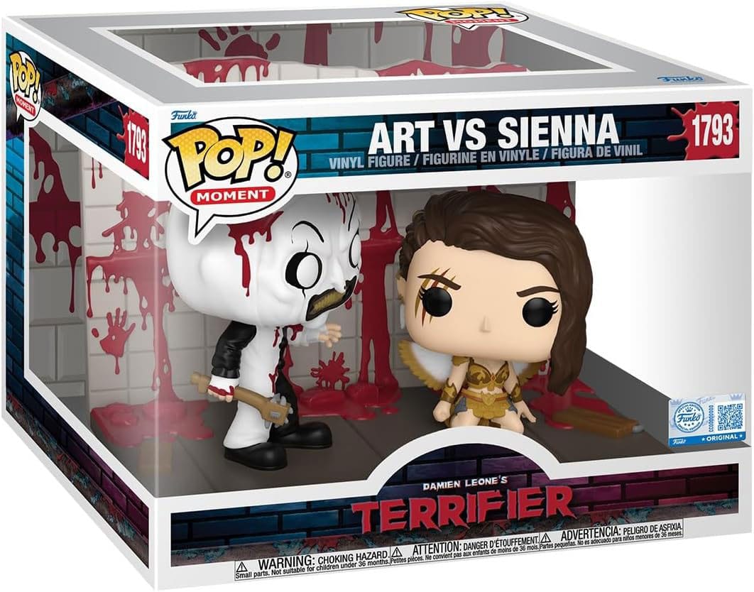 Terrifier 2 POP Moments Vinyl Figuras Art vs Sienna 9 cm