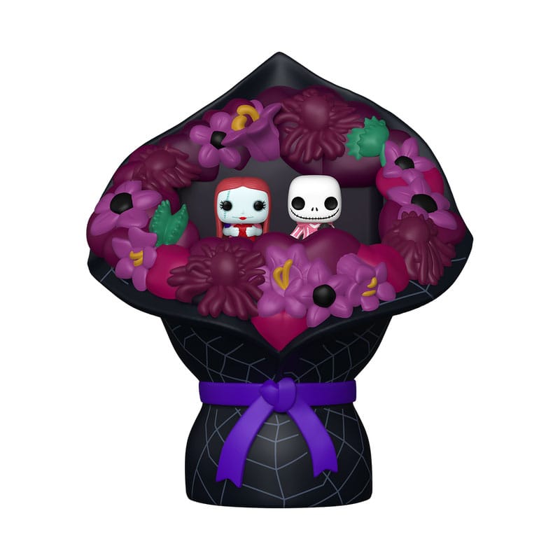 Pesadilla antes de Navidad Pack de 2 Figuras Bitty POP! Bouquet Vinyl Sally & Jack Skellington (Valentine) 4 cm - Z POP Toys