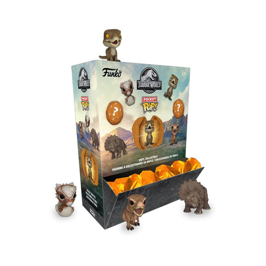 Jurassic World Pocket Figuras Pocket POP! Vinyl Amber PDQ Expositor (12) 4 cm