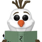 Frozen: El reino del hielo POP! Disney Vinyl Figura Readers- Olaf w/Book 9 cm
