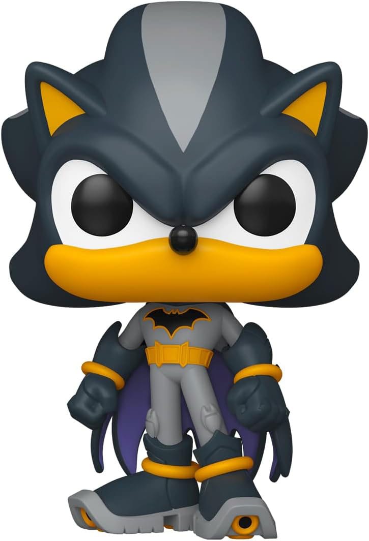 DC's Justice League and Sonic the Hedgehog POP! Movies Vinyl Figuren Shadow/Batman 9 cm