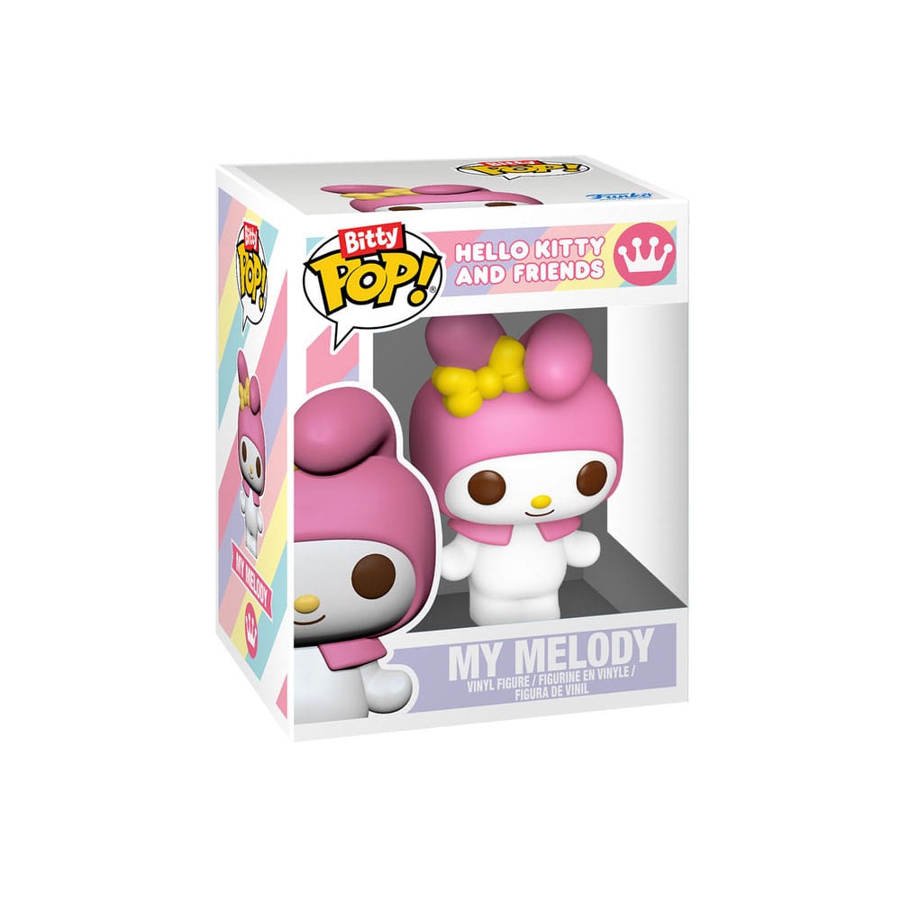 Hello Kitty Pack de 2 Bitty POP! Vinyl Figuras My Melody&Kuromi 2 cm - Z POP Toys