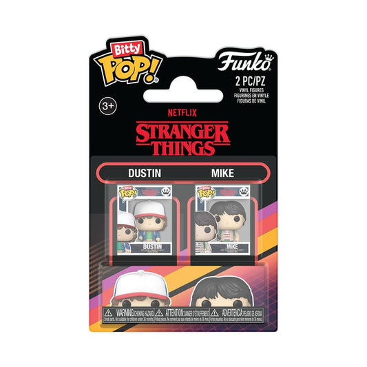 Stranger Things Pack de 2 Figuras Bitty POP! Vinyl Dustin & Mike 2,5 cm