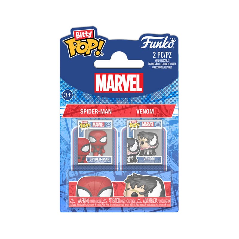 Spider-Man Pack de 2 Figuras Bitty POP! Vinyl Spider-Man&Vnm 2,5 cm - Z POP Toys