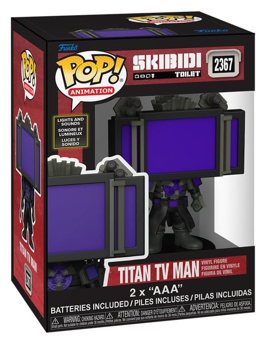 Skibidi Toilet Super Sized POP! Vinyl Figura Titan TV Man(SFX) 10 cm