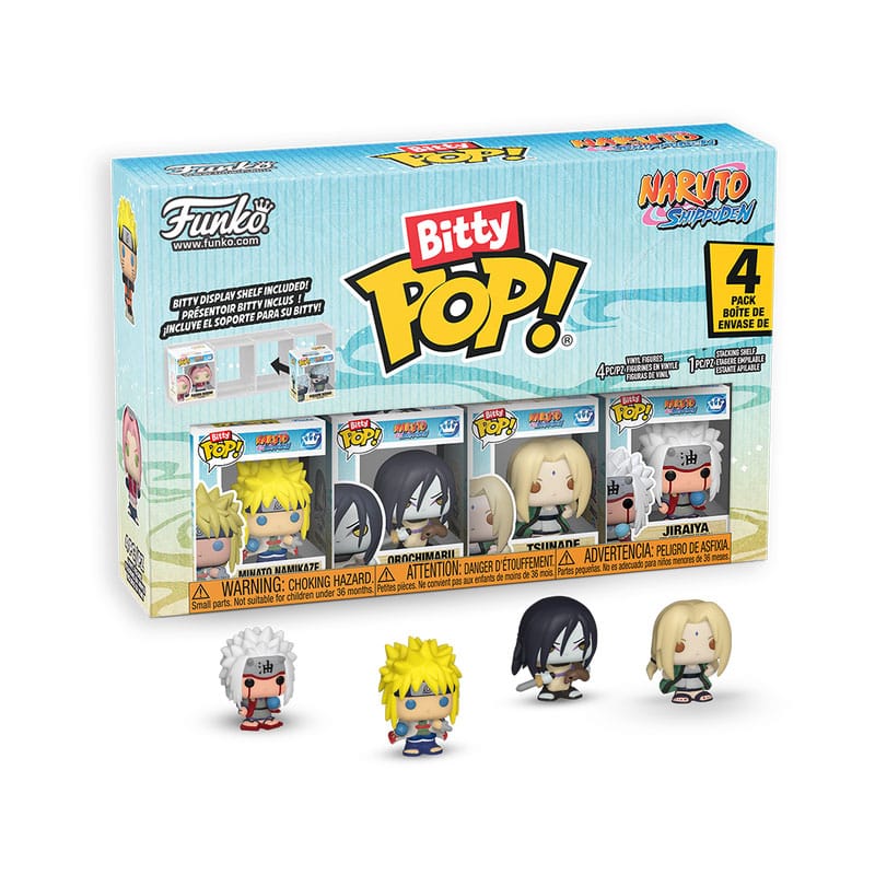 Naruto Shippuden Pack de 4 Figuras Bitty POP! Vinyl Team 2 2,5 cm