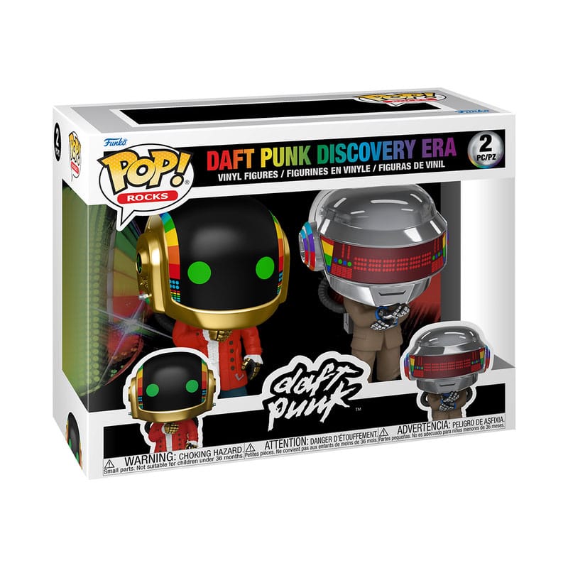 Daft Punk Pack de 2 POP! Rocks Vinyl Figuras Discovery 9 cm