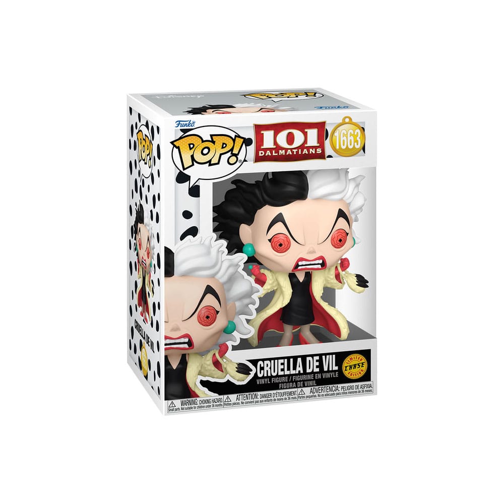 101 dálmatas POP! Vinyl Figuren Cruella De Vil with Chase 9 cm Surtido (6)