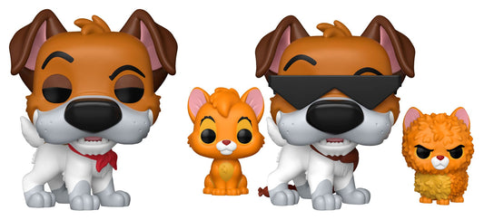 Oliver & Co. POP!&Buddy Movies Vinyl Figuren Dodger w/Oliver w/Chase 9 cm Surtido (6)