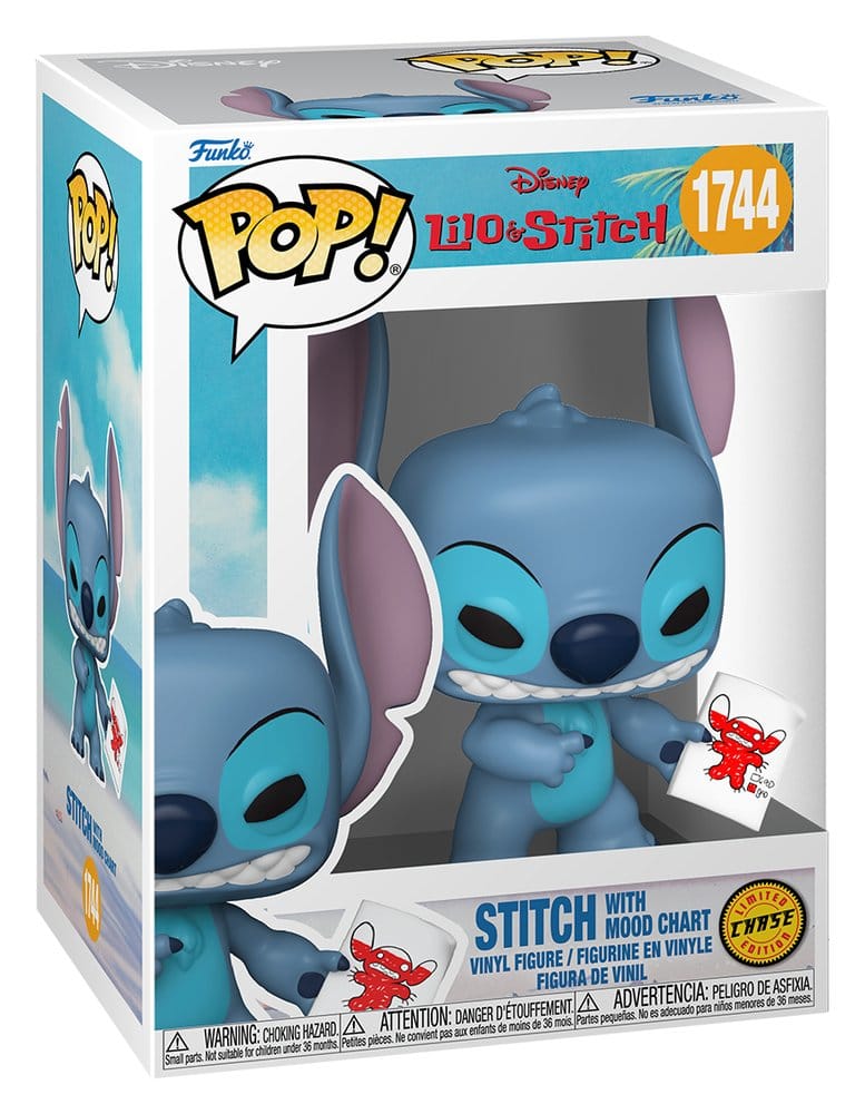 Lilo & Stitch Figura POP! Vinyl Stitch with Mood Chart 9 cm