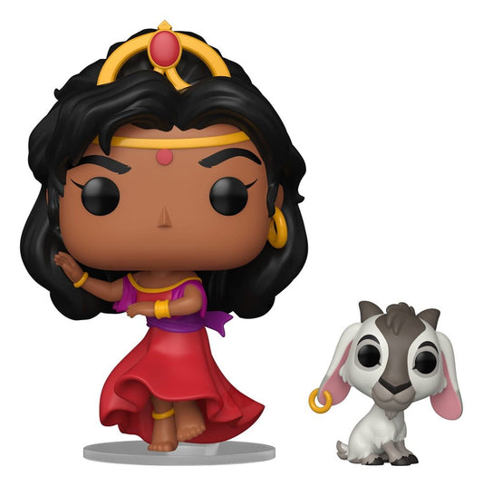 El jorobado de Notre Dame Figura POP! Vinyl Esmeralda & Djali 9 cm